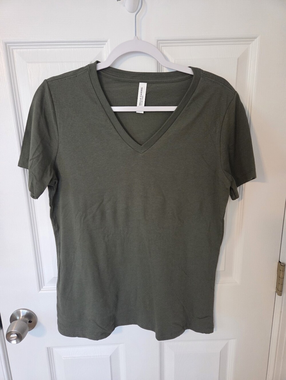 Bella + Canvas Cotton Olive Green Tee Shirt